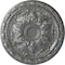 Ekena Millwork Baile Ceiling Medallion (Fits Canopies up to 3 1/4"), Hand-Painted Silver, 20"OD x 1 5/8"P CM20BLSLS - alternate 1